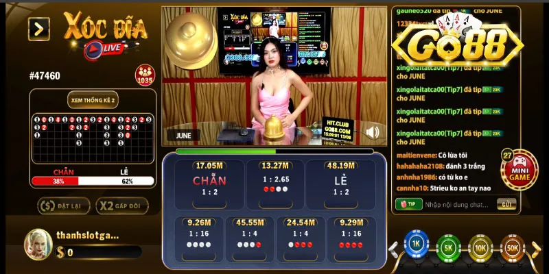 Xóc đĩa online Go88 - Top game dễ ăn tiền nhất tại Go88 3 Cửa cược xóc đĩa online Go88